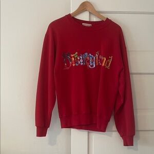 Vintage Disneyland Character Letters Sweatshirt